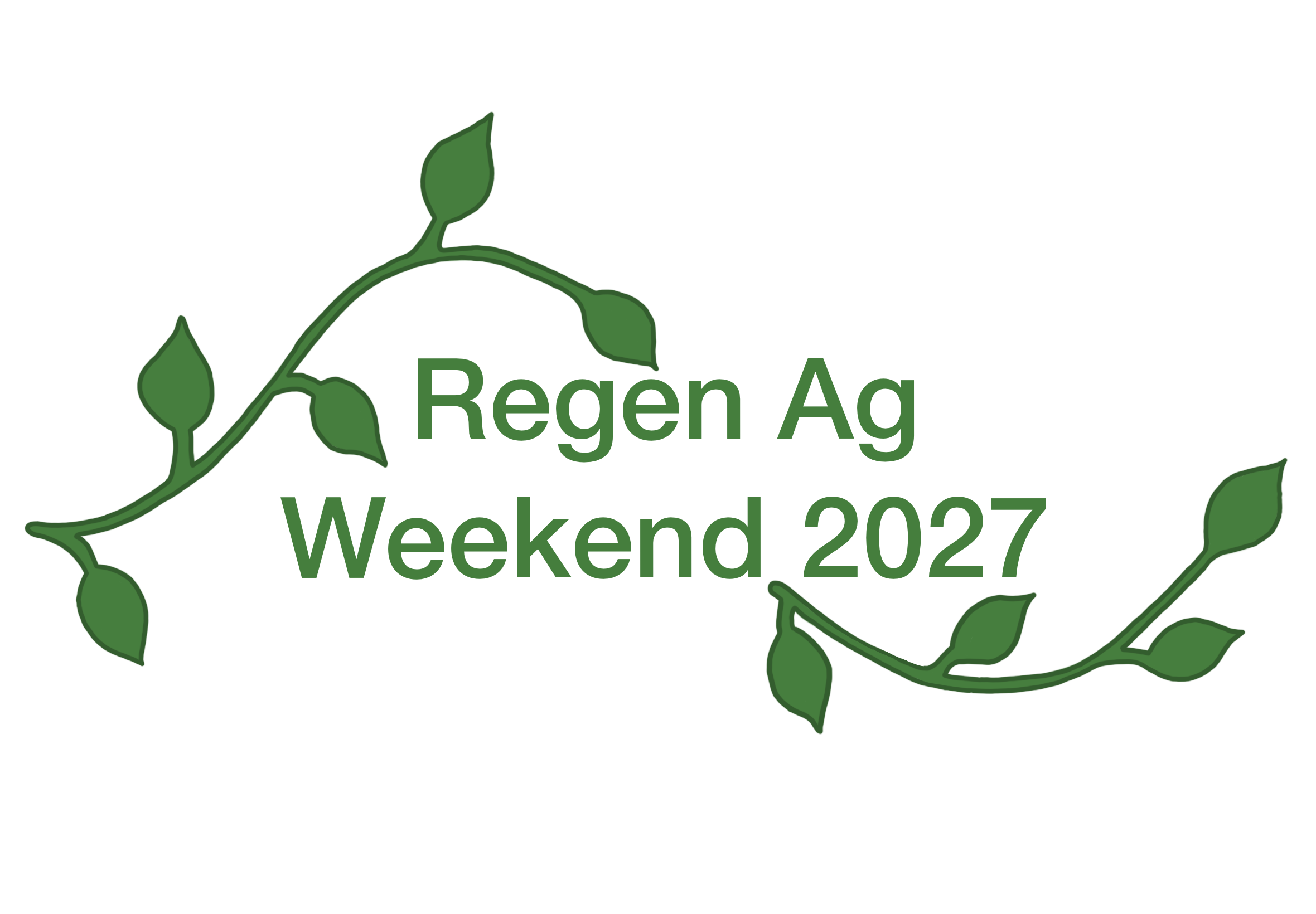 Front artwork for the green long-sleeve conference T-shirt
